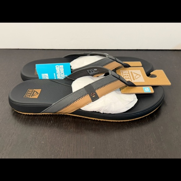 Reef Cushion Phantom 2.0 Flip Flops Sandals Tobacco/Grey Mens 12 main image 6
